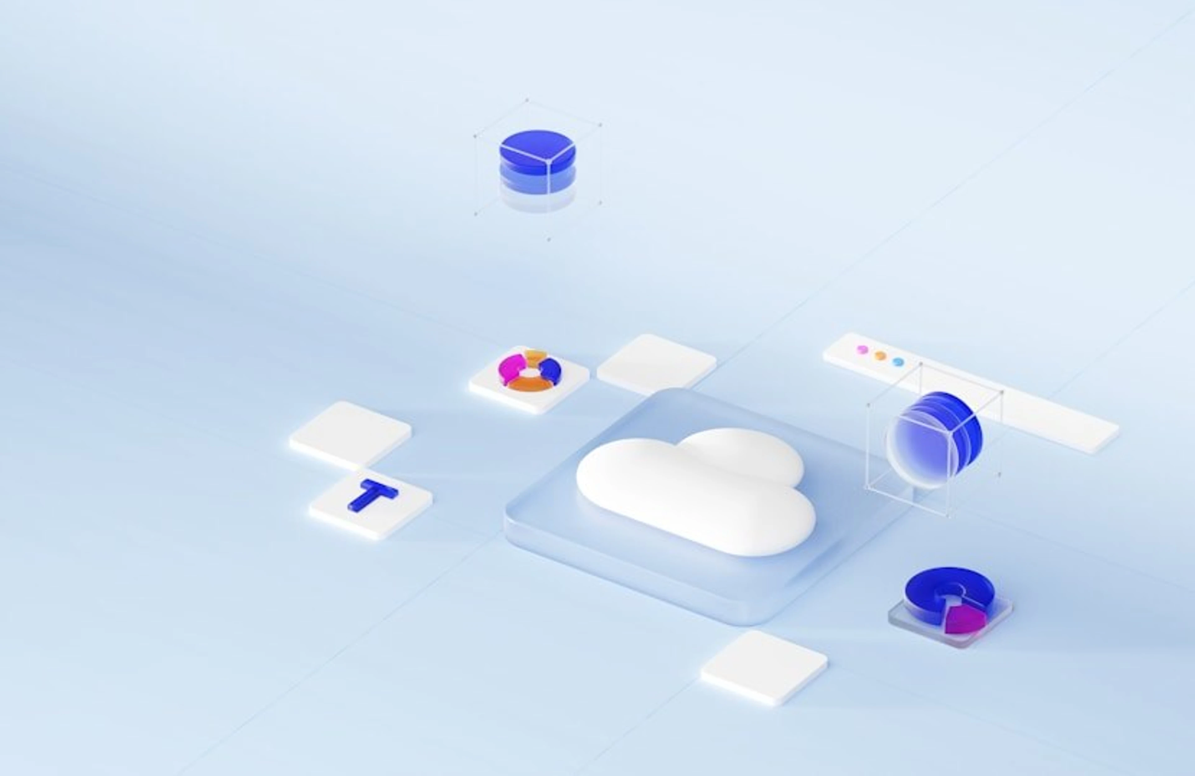 Illustration of cloud services